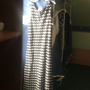 A long polkadot dress